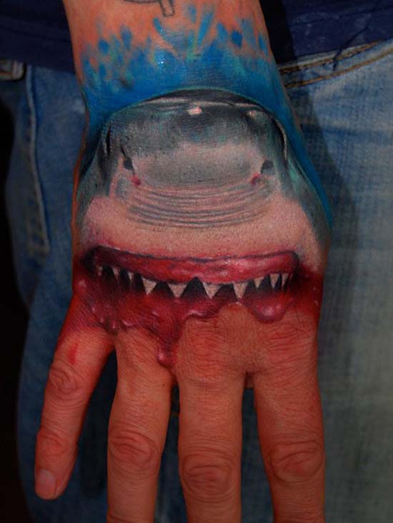 Great White Shark by Bez: TattooNOW Great White Shark by Bez: TattooNOW
