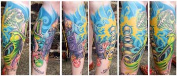 Tattoos - Bride of Frankenstein sleeve - 25174
