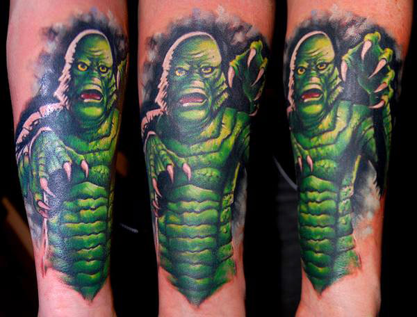 Creature from the Black Lagoon tattoo by Bez: TattooNOW Creature from the Black Lagoon tattoo by Bez: TattooNOW