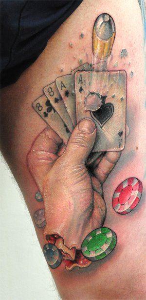 Tattoos - Dead mans hand tattoo - 58654