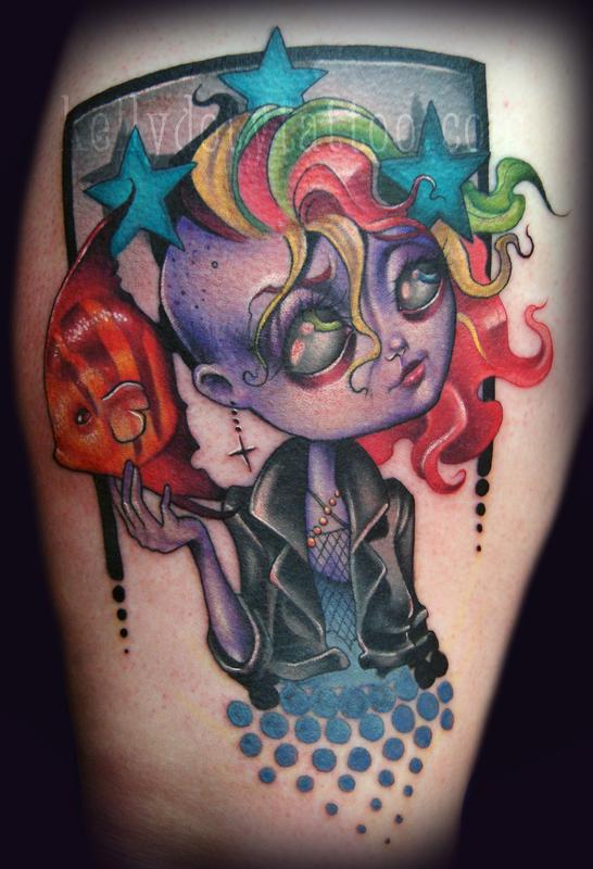 Tattoos and art by Lana  Sandman mask