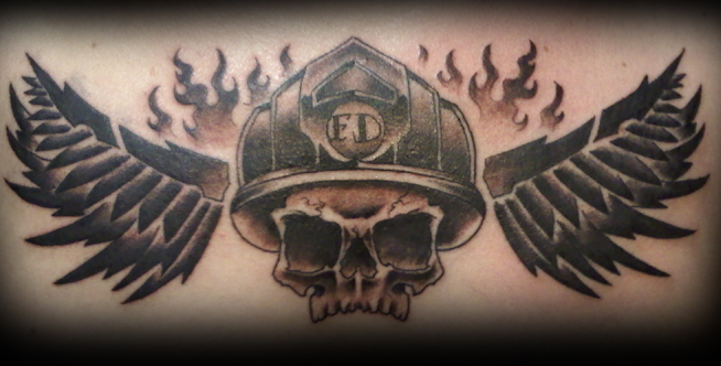 8 Firefighter Tattoos On Half Sleeve