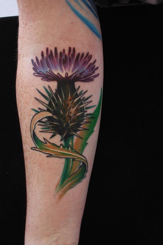 scottish thistle tattoo by Ty McEwen: TattooNOW
