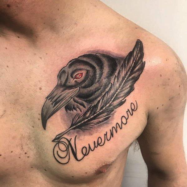 23 Poe Raven Tattoos Pictures And Designs