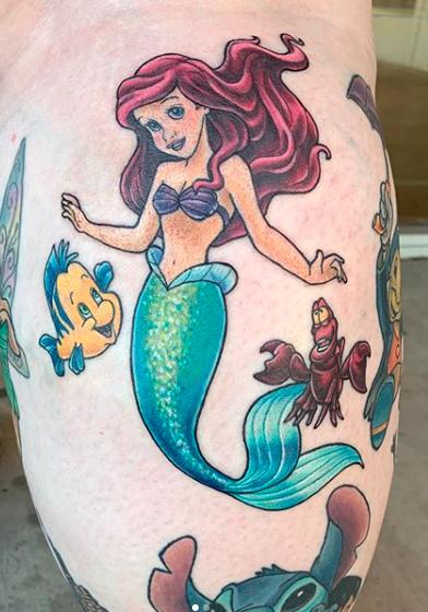 Cecilia Galindo - Little Mermaid Tattoo