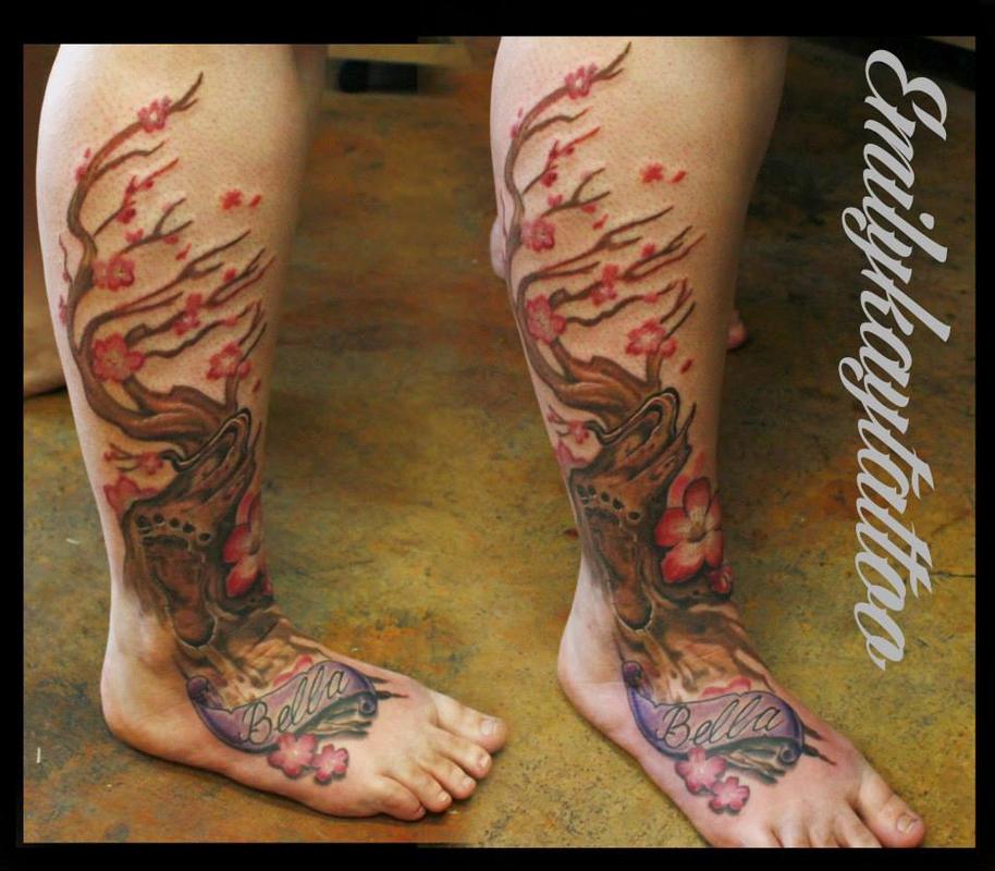 48 Cherry Blossom Tattoos That Are Way Beyond Perfect - TattooBlend
