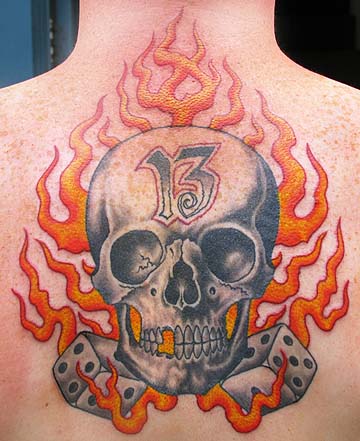 Lucky 13 tattoo designs Photographic Print for Sale by Jamiee6610   Redbubble
