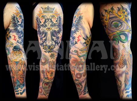 Tattoos - esoteric alchemy sleeve - 76869