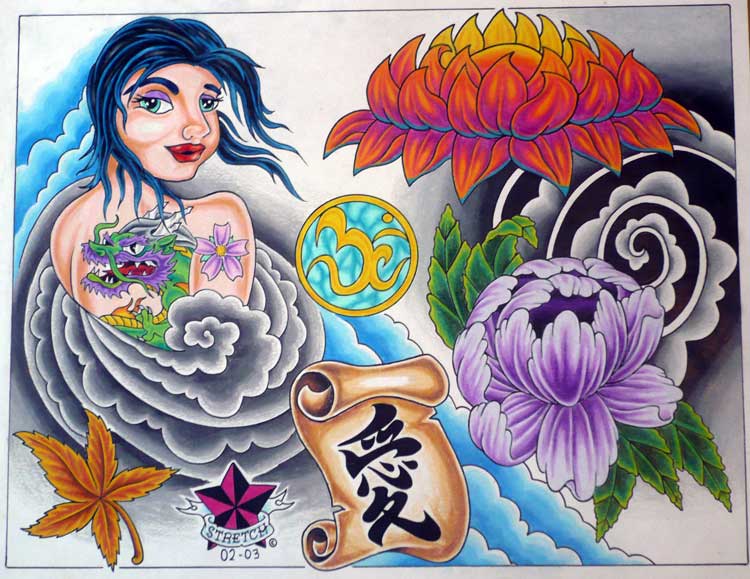 Japanese Flash by Stretch TattooNOW