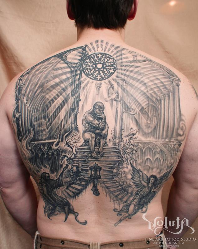 Thinker's Choice Tattoo by Conan Lea: TattooNOW Thinker's Choice Tattoo by Conan Lea: TattooNOW