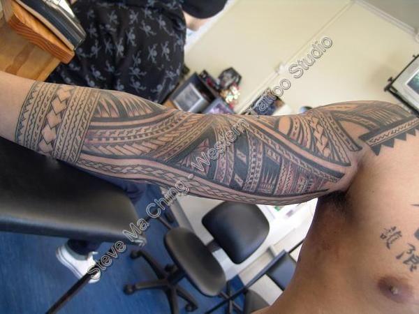 Black Work Tattoo Sleeve by Steve Ma Ching: TattooNOW Black Work Tattoo Sleeve by Steve Ma Ching: TattooNOW