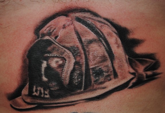 Fire Helmet by Matt Allsman: TattooNOW