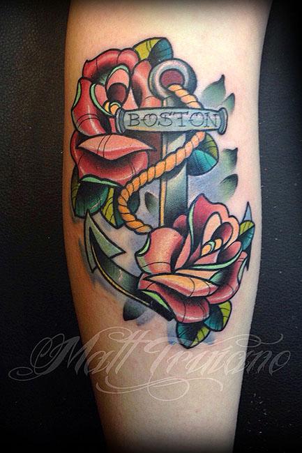 Boston Anchor by Matt Truiano: TattooNOW Boston Anchor by Matt Truiano: TattooNOW