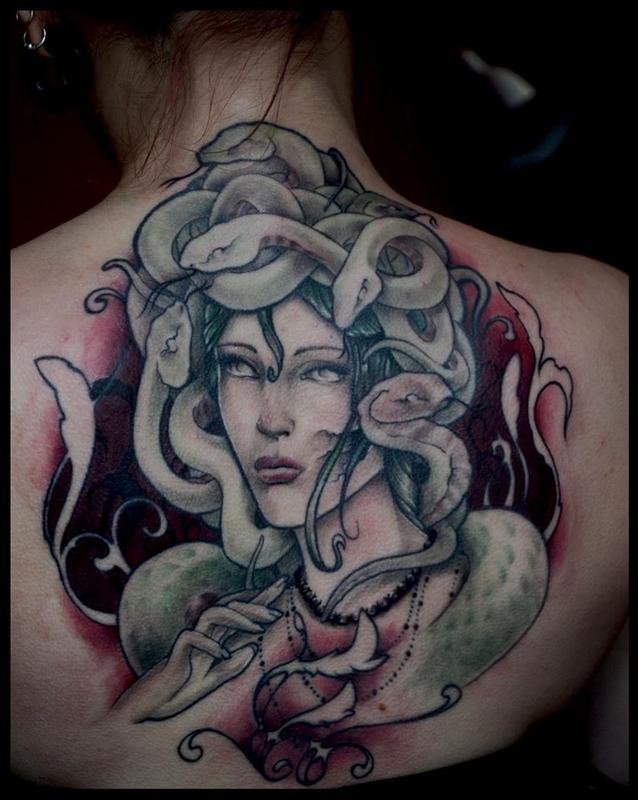Medusa Back Piece by Yorick Fauquant: TattooNOW