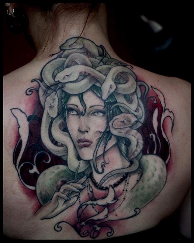 Medusa Back Piece by Yorick Fauquant: TattooNOW Medusa Back Piece by Yorick Fauquant: TattooNOW