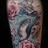 Tattoos - Snake and Roses - 127908