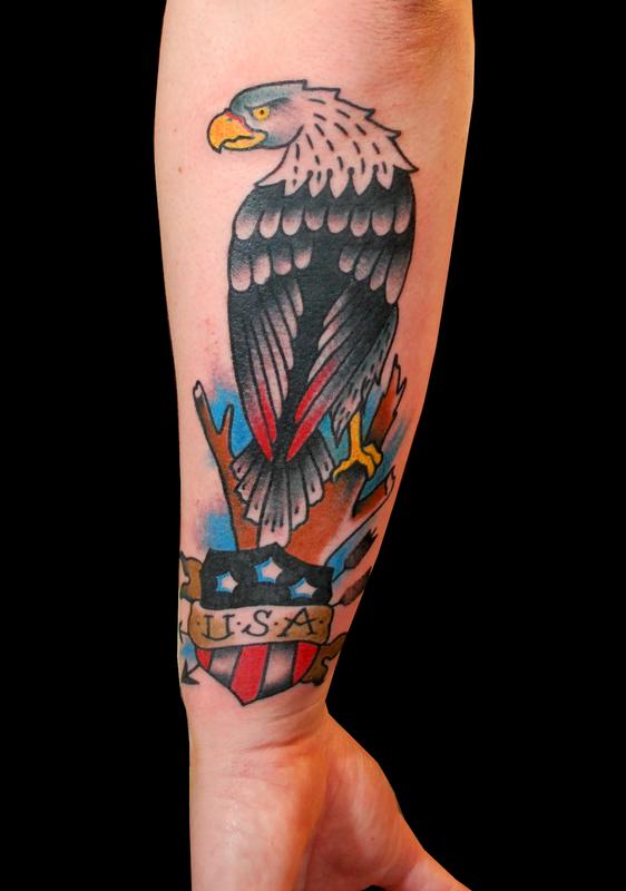 american flag shield tattoo｜TikTok Search