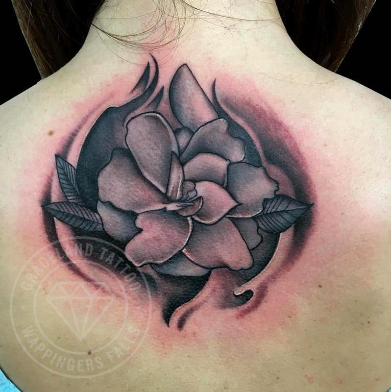 Gardenia Tattoo by Adam Lauricella: TattooNOW Gardenia Tattoo by Adam Lauricella: TattooNOW