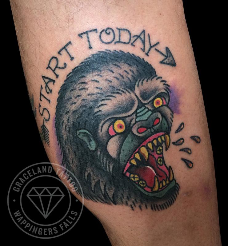 7 Gorilla Traditional design ideas  gorilla tattoo traditional tattoo  gorilla