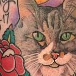 Tattoos - Traditional Cat Portrait - 129054