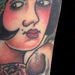 Tattoos - Girl, Snake and Skull Tattoo - 111993