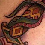 Tattoos - Snake and Dagger Tattoo - 122643