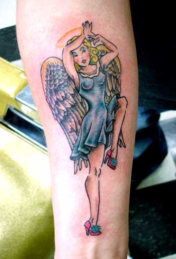 50 Beautiful Angel Tattoos For Men 2023 Devil Demon  Archangel