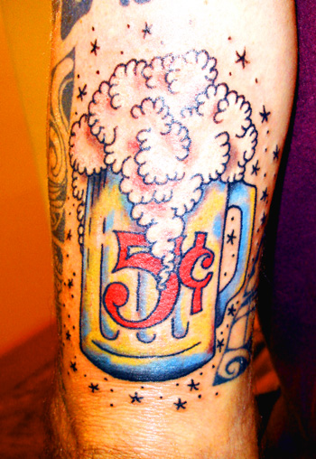 traditional beer tattoo