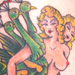 Tattoos - Peacock Pin Up Girl Surreality - 20643