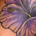 Tattoos - Purple Hibiscus Flower - 12360