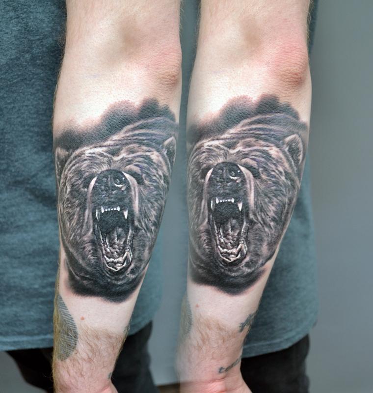 Small Bear Tattoo By Alan Aldred Tattoonow