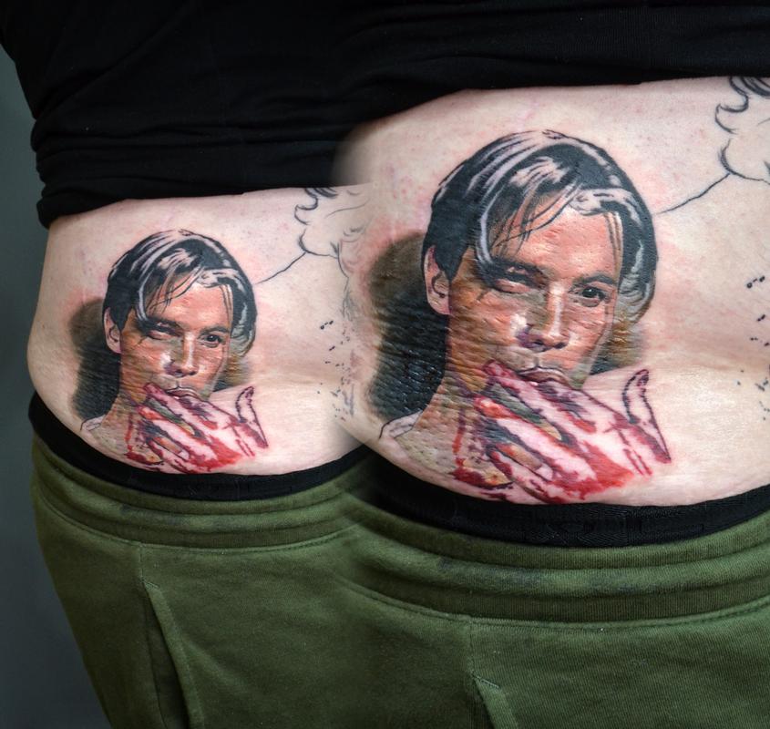 Billy Loomis Scream Portrait by Alan Aldred: TattooNOW