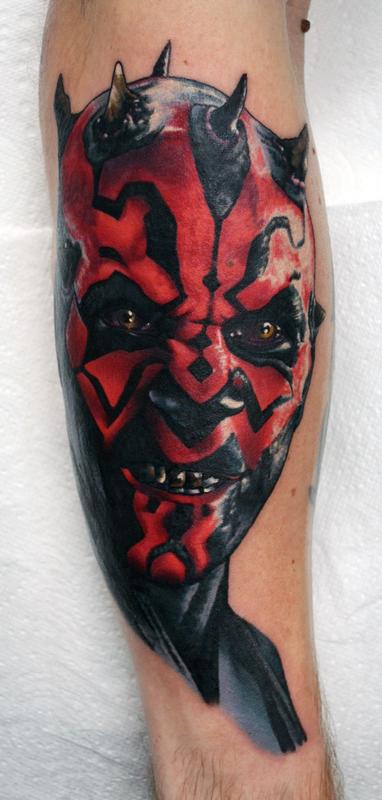 Darth Maul Portrait Tattoo By Alan Aldred Tattoonow 