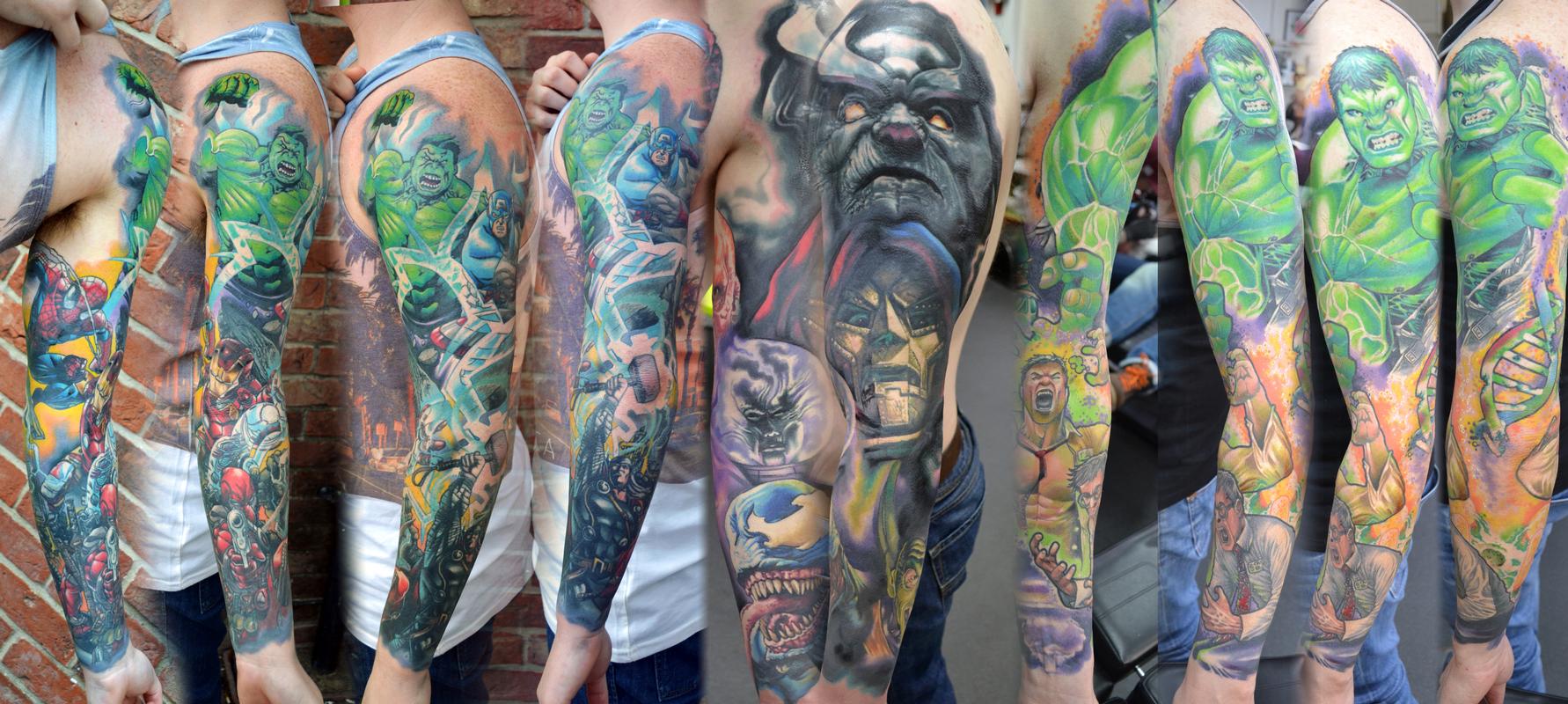 Pin by Chris on ideas  Sleeve tattoos Marvel tattoos Cool tattoos for  guys