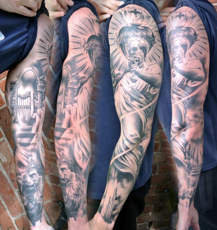 religious tattoos done at Masterpiece Tattoo in San Francisco