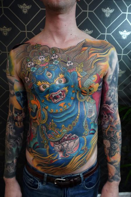Alan Aldred - Mahakala Torso Tattoo Finished