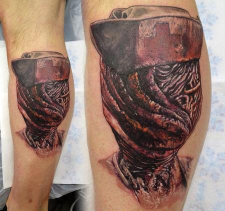 Alan Aldred - Silent Hill Nurse Cover Up Tattoo