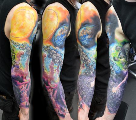 Tattoos - Outer space Sleeve Tattoo - 117647
