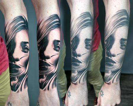 Alan Aldred - Surreal Textured Tattoo
