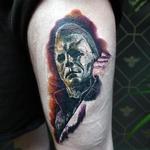 Tattoos - Michael Myers Thigh Tattoo - 144758