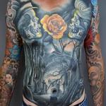 Tattoos - Cemetery Torso Colour Tattoo - 139946