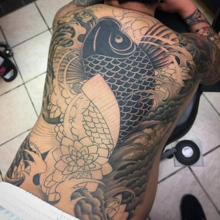 Tattoos - Koi back piece - 125135