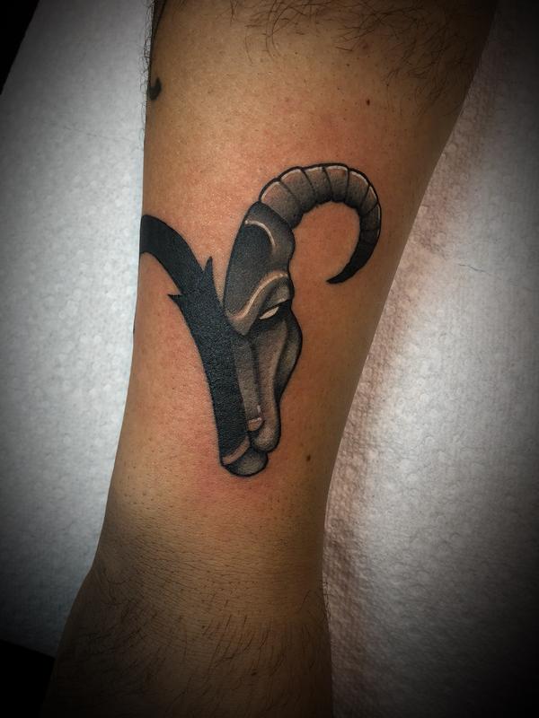 Aries tattoo by Dylan Talbert RIP: TattooNOW