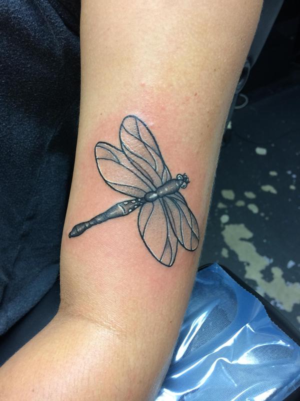 Black And Grey Dragonfly By Jon Morrison MADISON TattooNOW