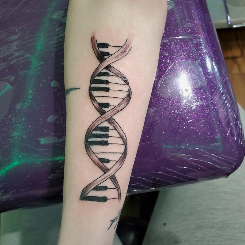 DNA HelixMusic tattoo