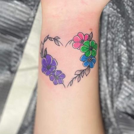 Tattoos - Flower heart - 143712
