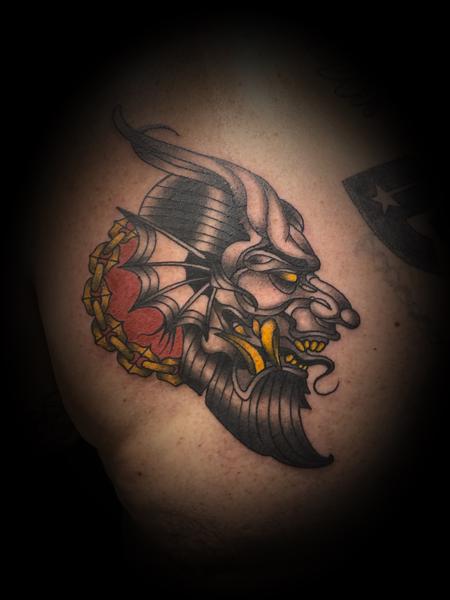 Tattoos - Demon devil Lucifer chain - 141993