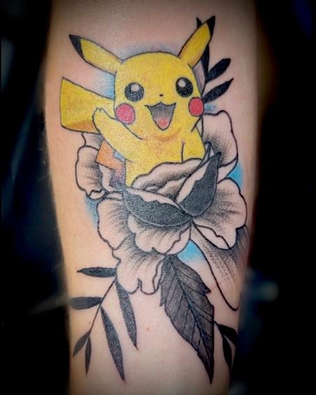 Tattoos - Pikachiu flower fusion - 143356
