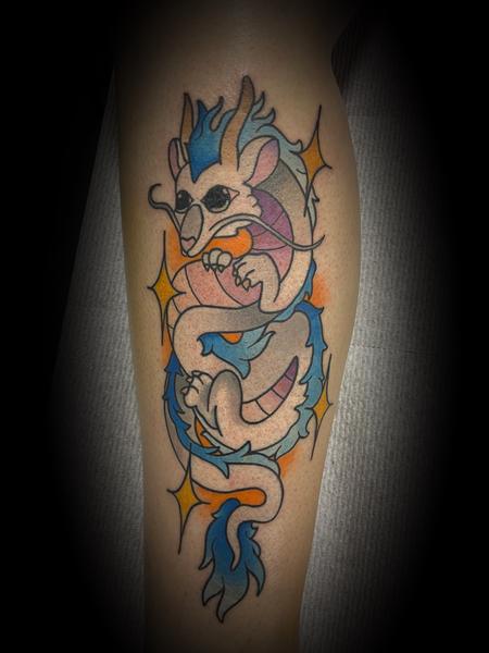 Nick Sadler (MADISON) - Haku Dragon Spirited Away Tattoo