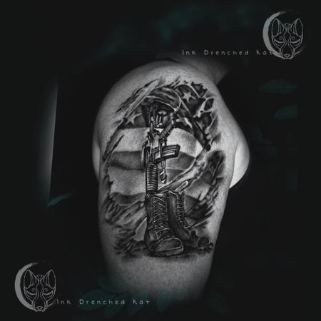 Tattoos - Soldiers cross - 144929